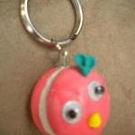 Key ring, rasberry cake