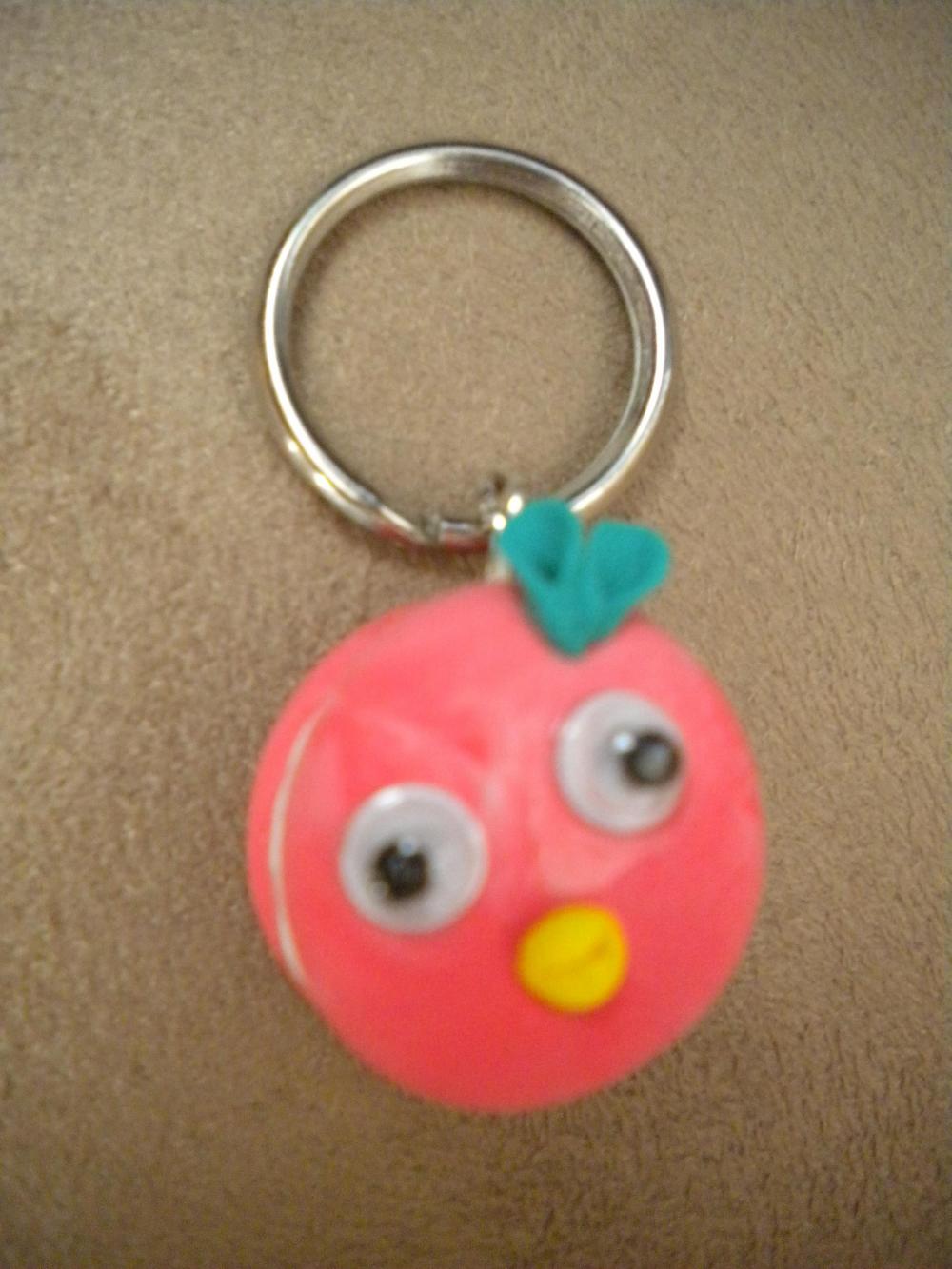 Key ring, rasberry cake